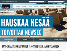 Tablet Screenshot of newsec.fi